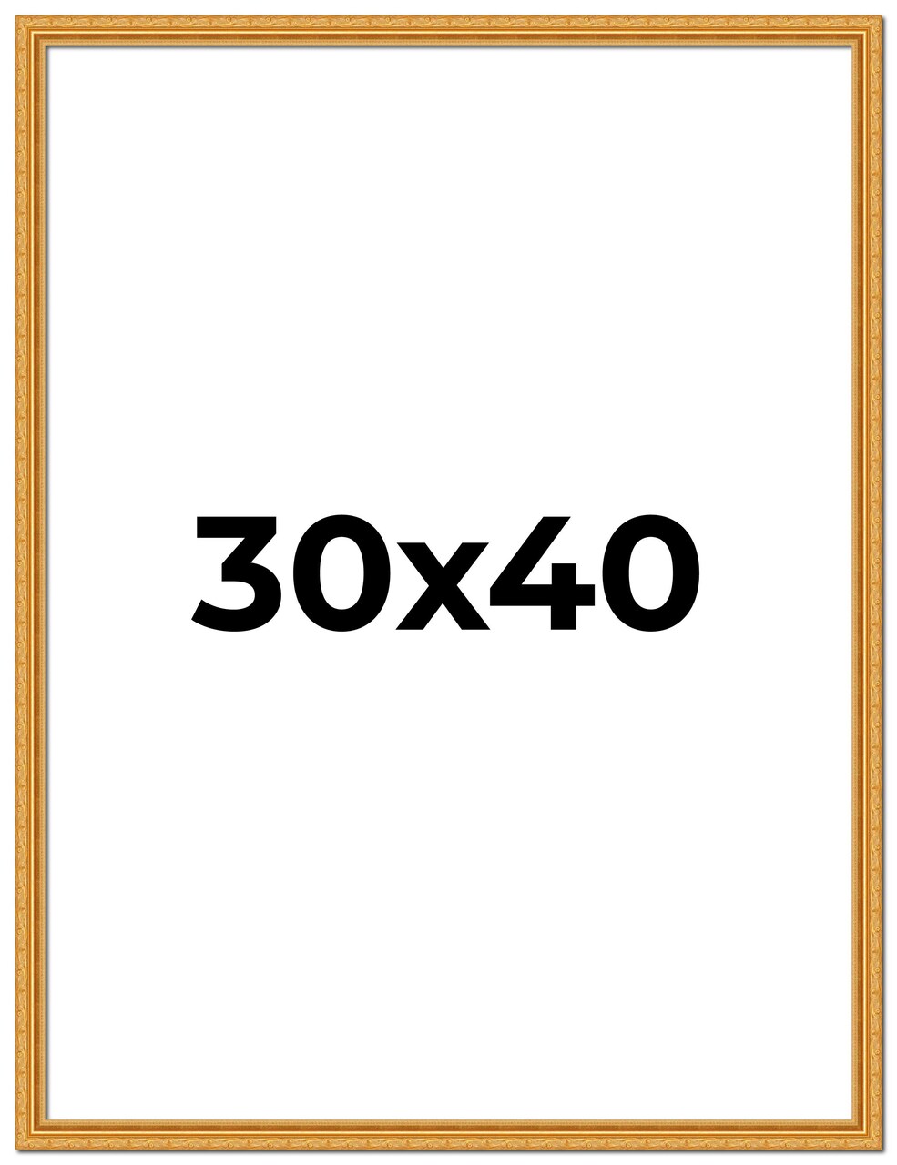30x40 Museum-Quality Picture Frame with UV-Resistant Acrylic & Acid-Free Backing, Available in 4 Finishes - Gold, Silver, Bronze, and Black